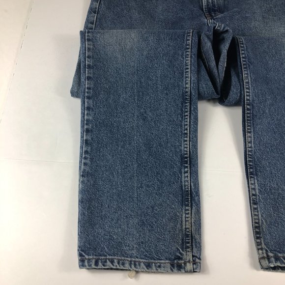 VTG Tommy Hilfiger Jeans Men's 30* Straight Leg Blue Faded Stained Denim Pants - Picture 9 of 16